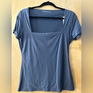 Abercrombie & Fitch Slate Blue Short Sleeve Top
